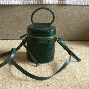 Radley of london green crock cylinder crossbody handbag